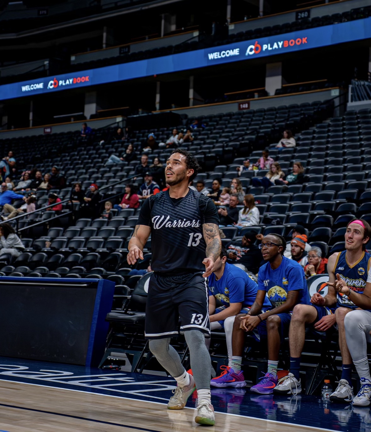 Colorado Warriors players and staff on the sideline