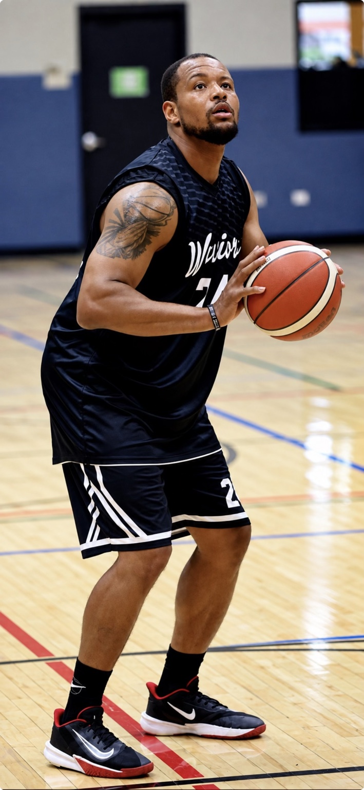 Terrell Smith preparing to shoot